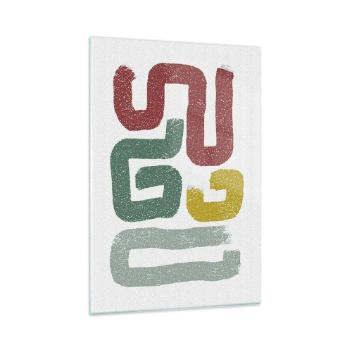 Obraz na skle - V neznámom jazyku - 80x120 cm