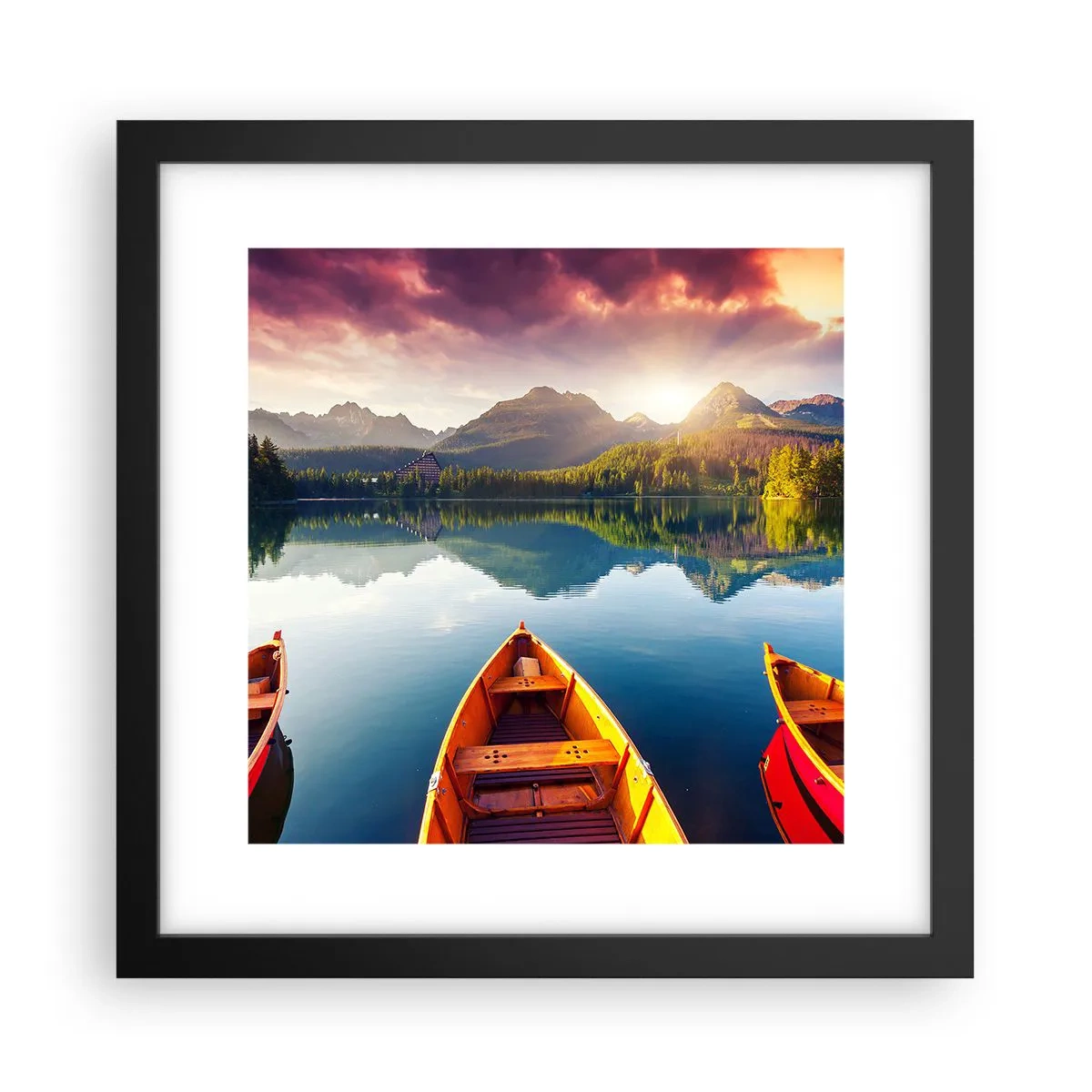 Plagát v čiernom ráme - Nič proti prírode - 30x30 cm