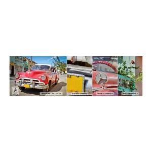 Vzorka fototapety Premium Sand - Ešte len na Kube - Automobilový priemysel, Vintage auto, Architektúra - 100x30 cm