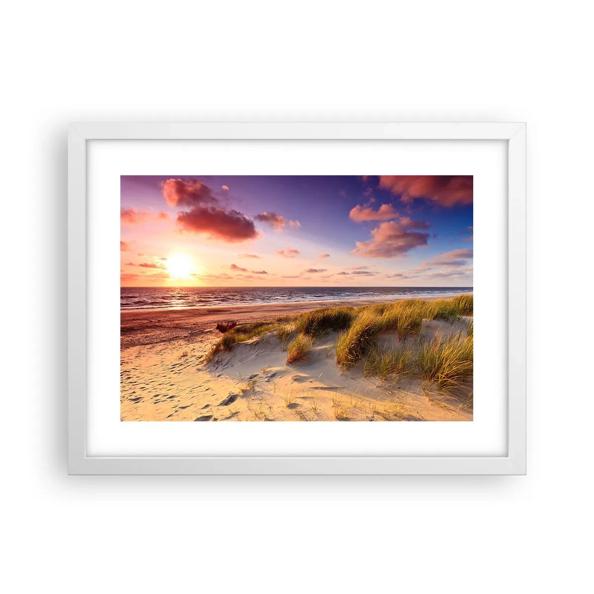 Plagát v bielom ráme - Už letom vonia vzduch - 40x30 cm