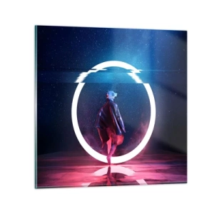 Obraz na skle - Medzi svetmi - 60x60 cm