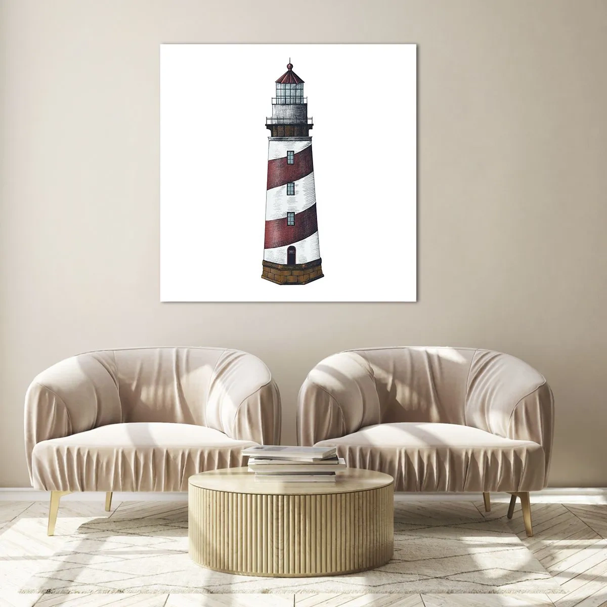 Obraz na skle - Vždy na stráži - 40x40 cm