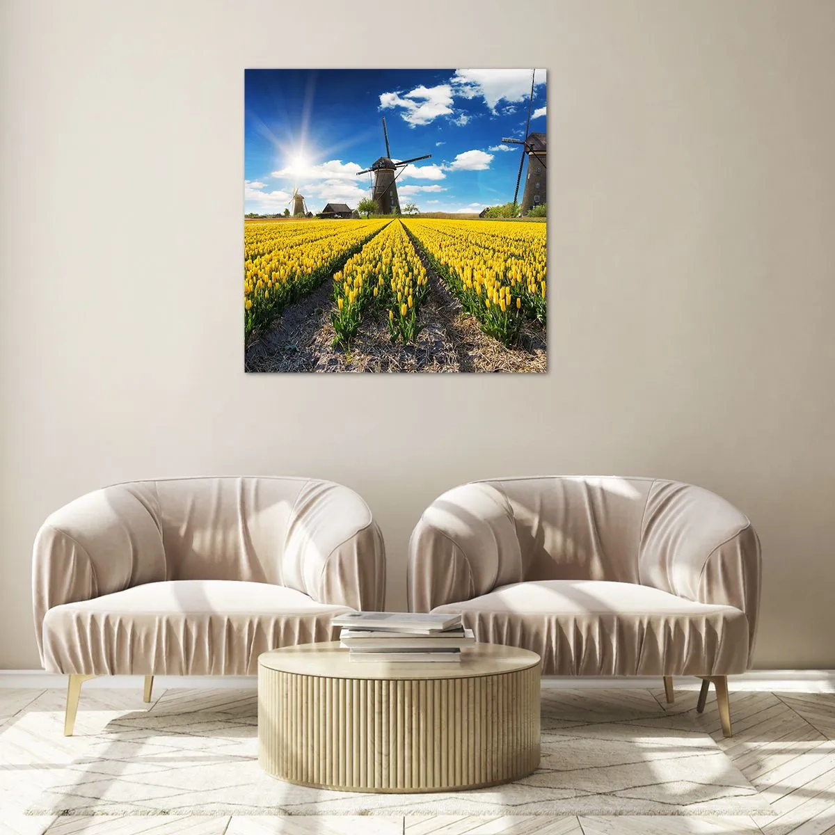 Obraz na skle - Viac holandský nemôže byť - 60x60 cm