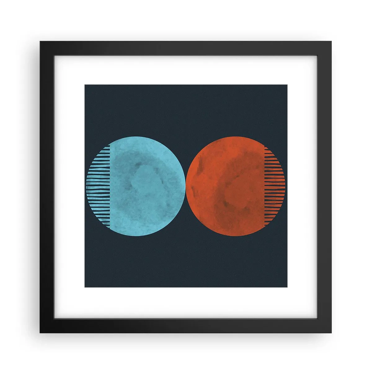 Plagát v čiernom ráme - Iba geometria? - 30x30 cm