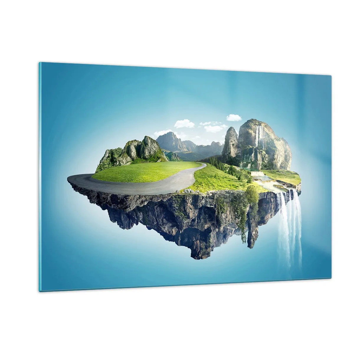 Obraz na skle - Fantastický ostrov - 120x80 cm