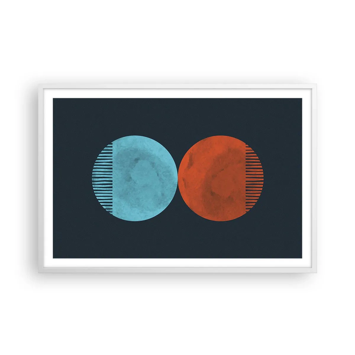 Plagát v bielom ráme - Iba geometria? - 91x61 cm