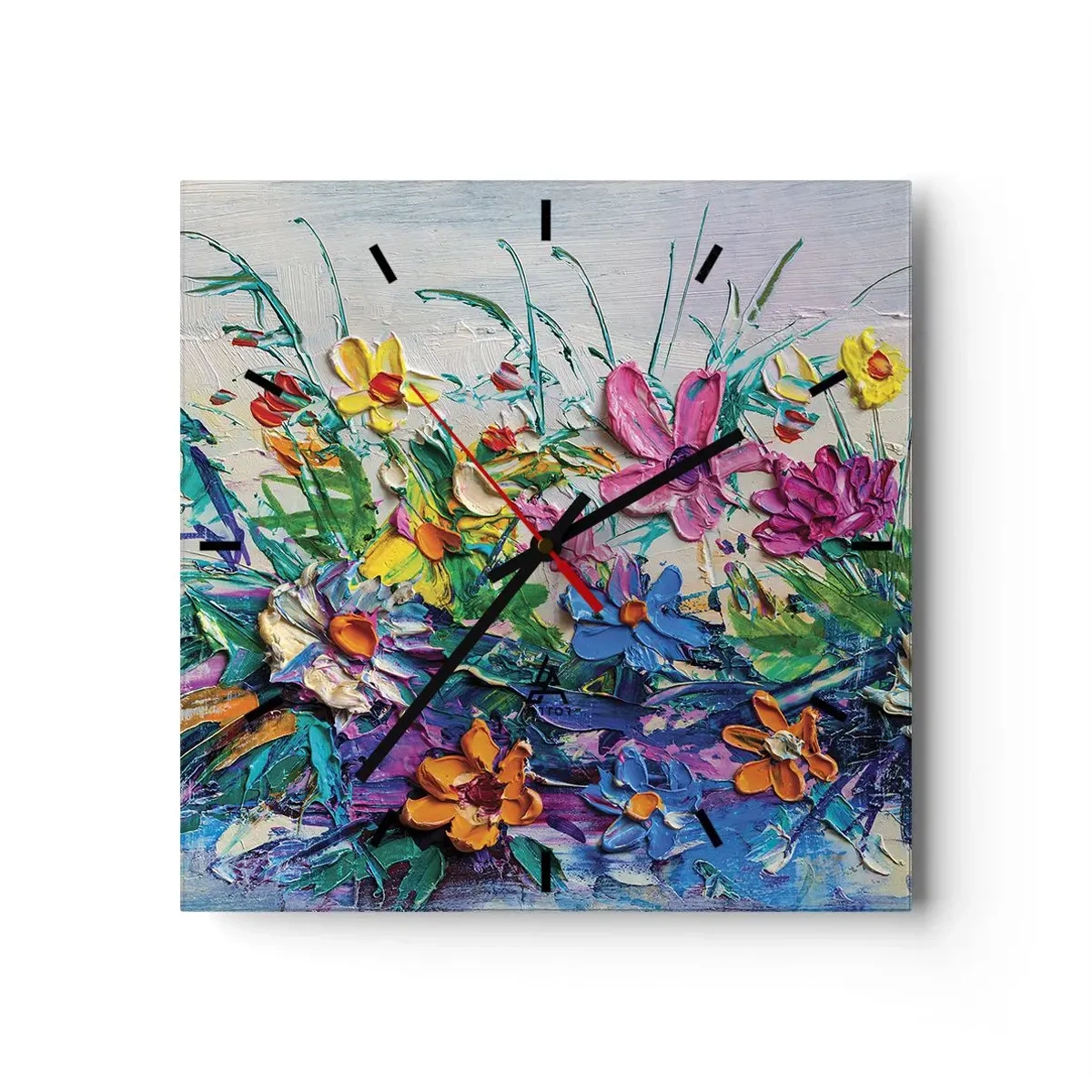Nástenné hodiny - Vôbec nie zátišie - 30x30 cm