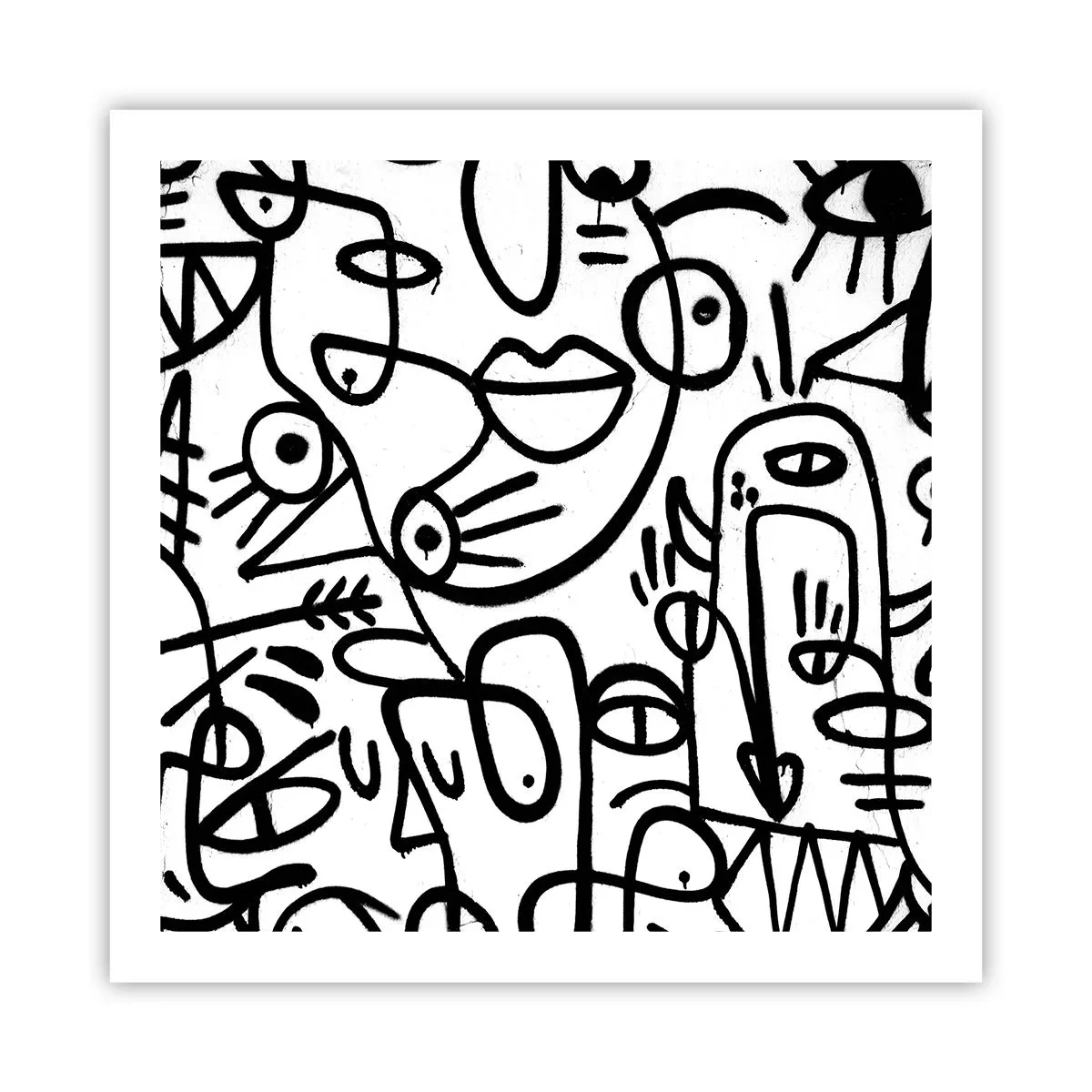 Plagát - Tváre a preludy - 60x60 cm