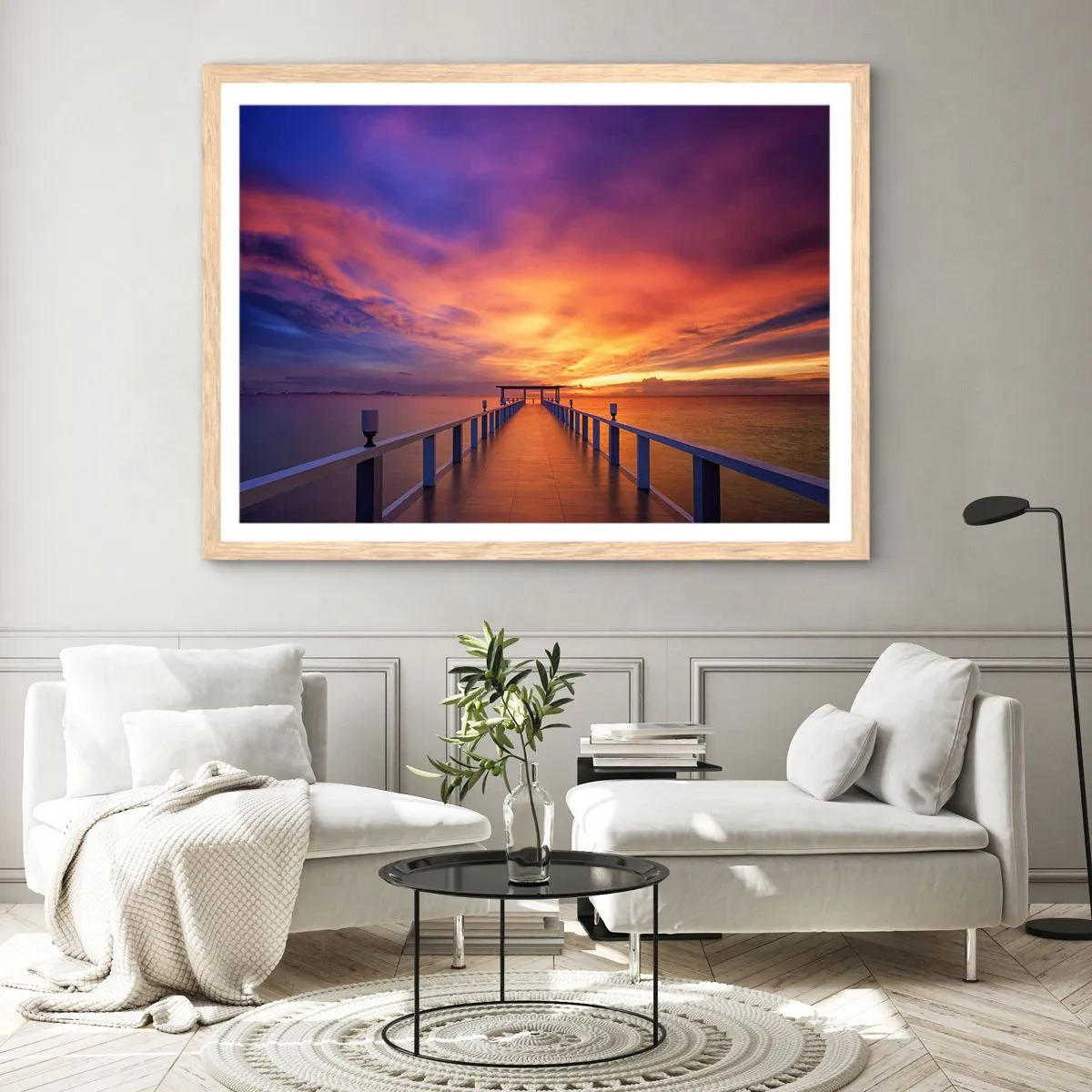 Plagát v ráme zo svetlého duba - Bez konca - 100x70 cm