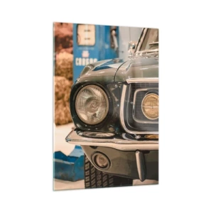 Obraz na skle - Stretnutie s legendou - 50x70 cm
