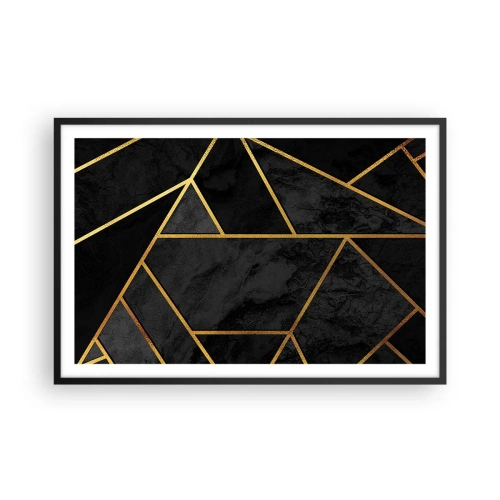 Plagát v čiernom ráme - Temnota a svetlo - 91x61 cm