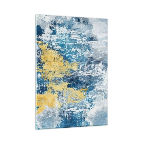 Obraz na skle - Abstrakcia s dobrou náladou - 50x70 cm
