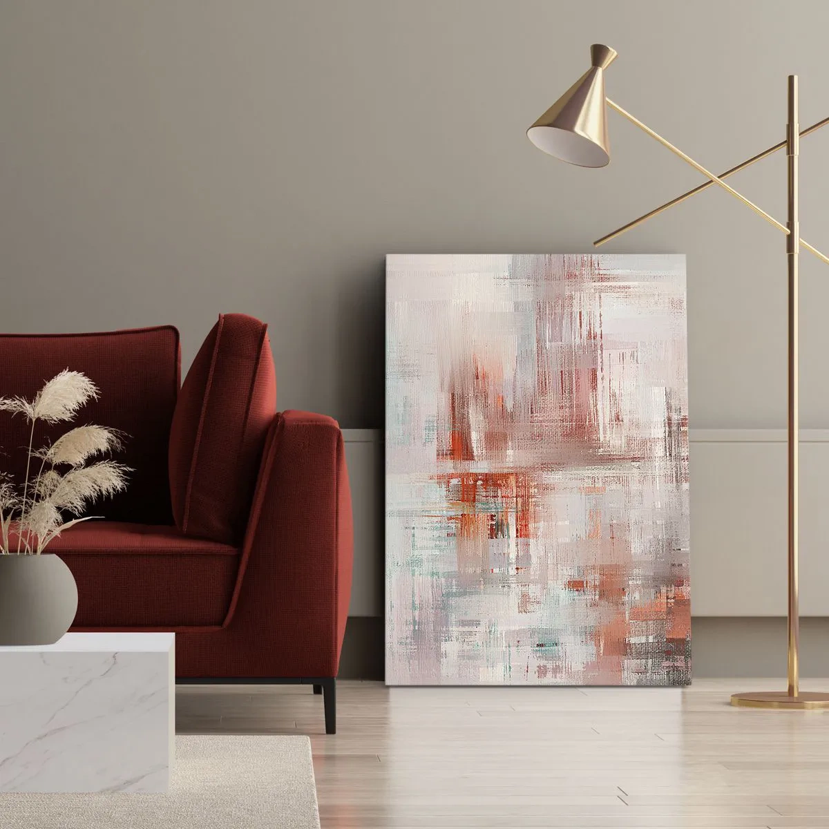 Obraz na plátne - Zahmlené. Ale ružové - 80x120 cm