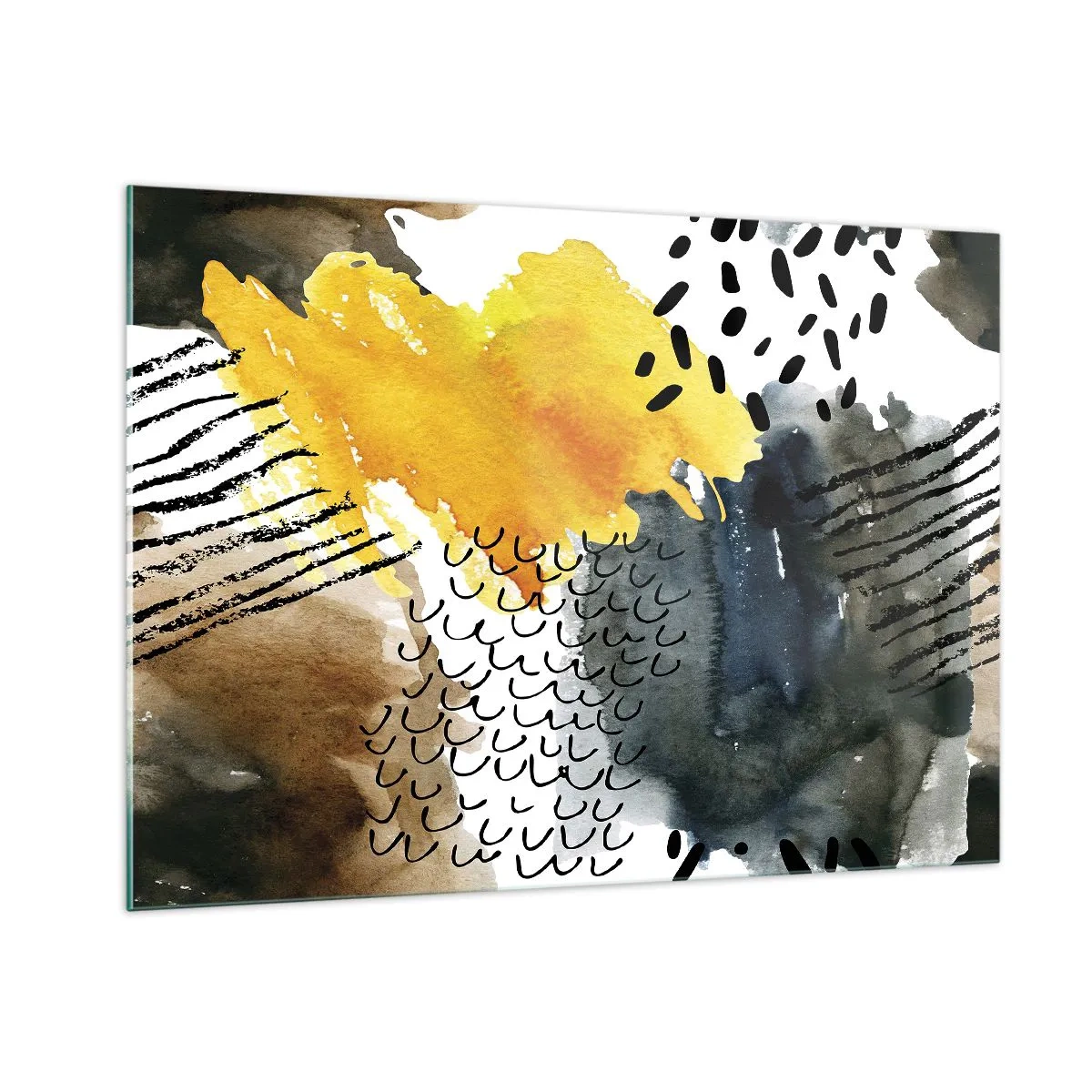 Obraz na skle - Stretnutie živlov - 100x70 cm