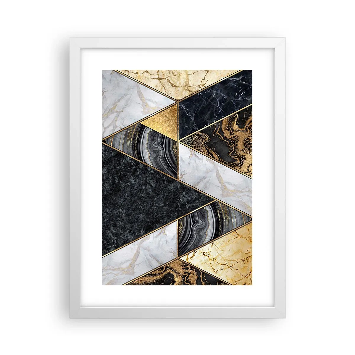 Plagát v bielom ráme - Kameň vedľa kameňa - 30x40 cm