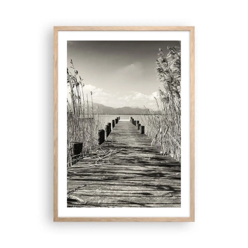 Plagát v ráme zo svetlého duba - V ústraní tráv - 50x70 cm