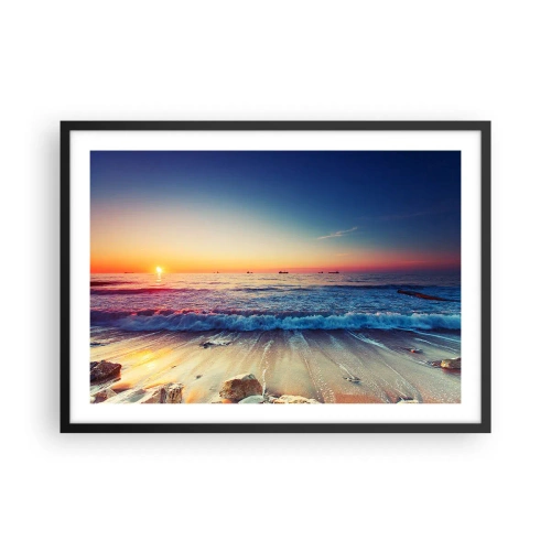 Plagát v čiernom ráme - Čo je za obzorom? - 70x50 cm