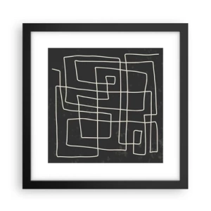 Plagát v čiernom ráme - Nie je to tak jednoduché - 30x30 cm