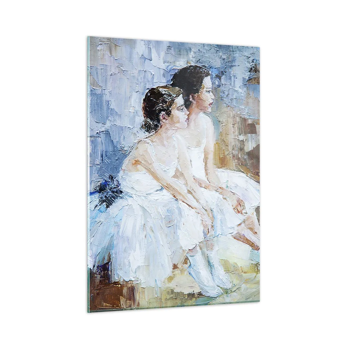 Obraz na skle - Odpočinok mladých labutí - 50x70 cm