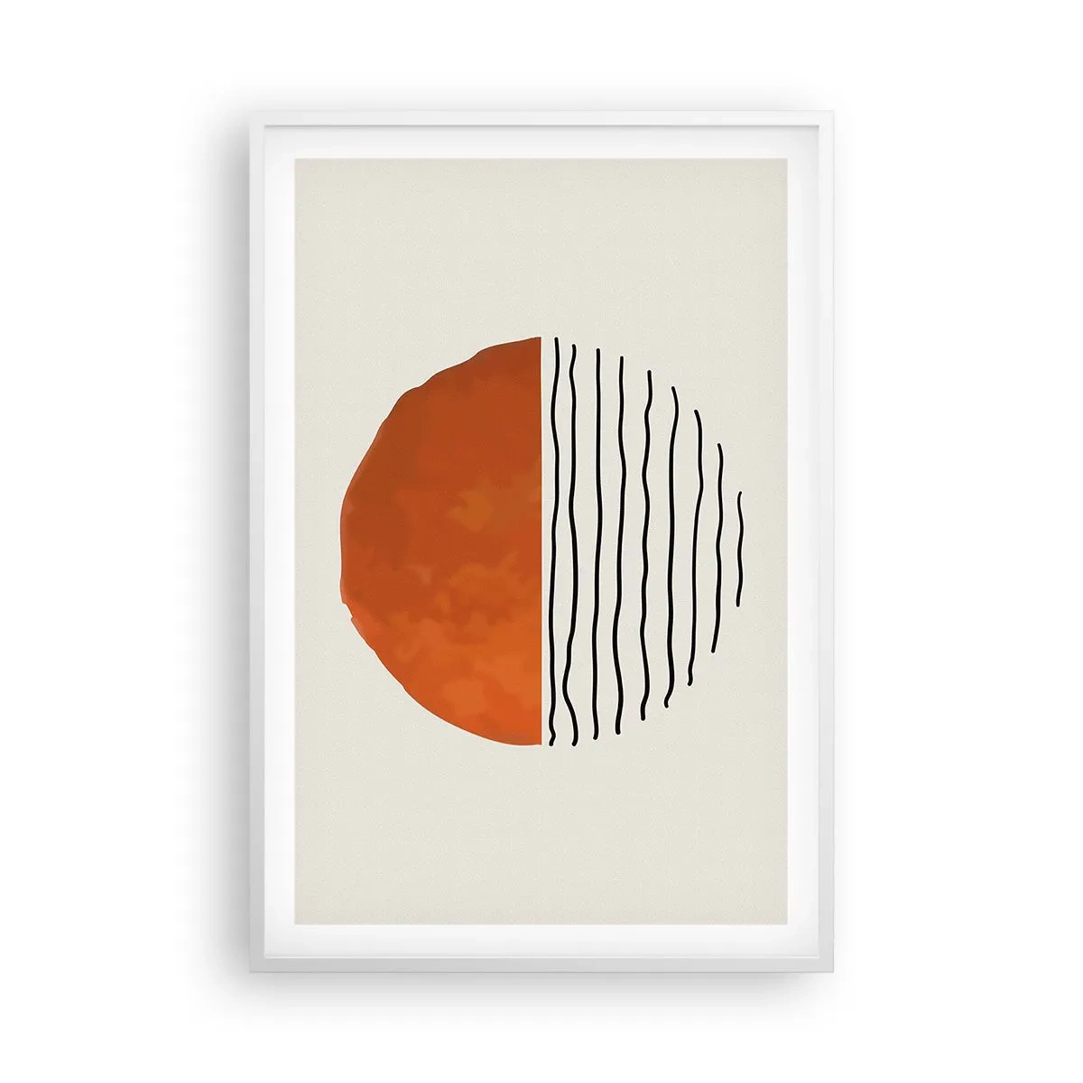 Plagát v bielom ráme - V japonskej atmosfére - 61x91 cm