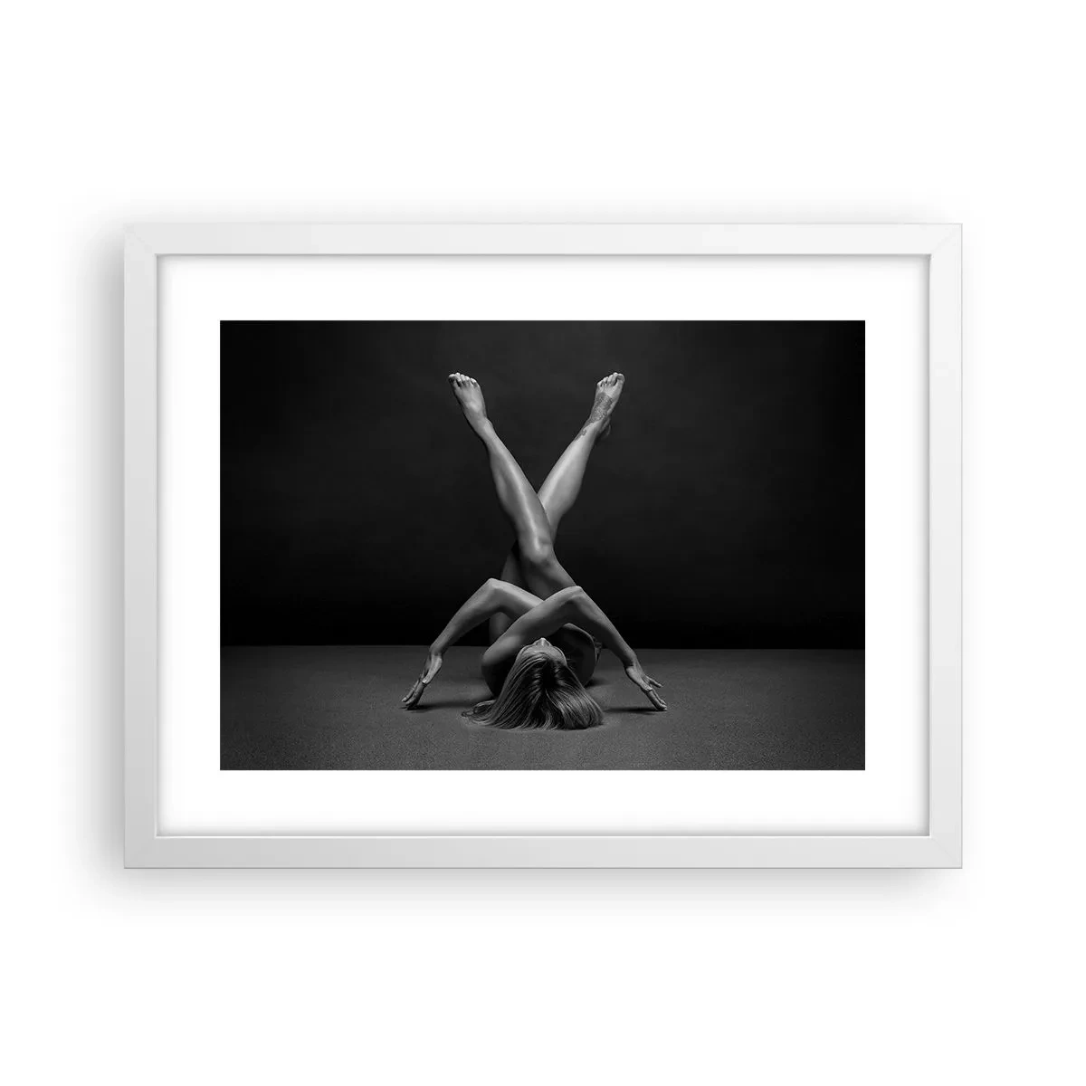 Plagát v bielom ráme - Geometria nahoty - 40x30 cm