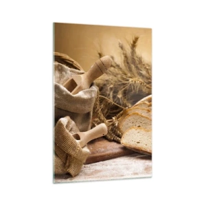 Obraz na skle - Ako utnúť nožom - 70x100 cm