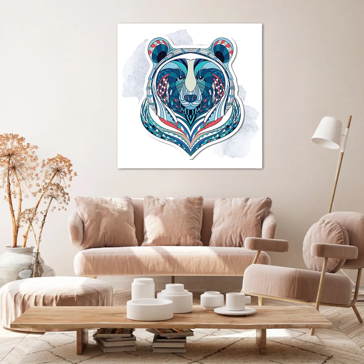Obraz na plátne - Eviva Grenlandia! - 70x70 cm