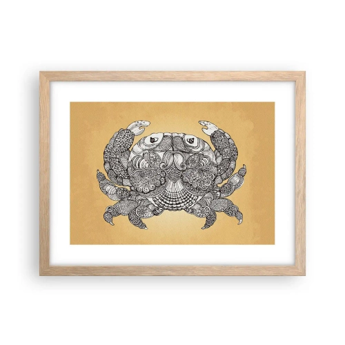 Plagát v ráme zo svetlého duba - Príbehy pána Kraba - 40x30 cm