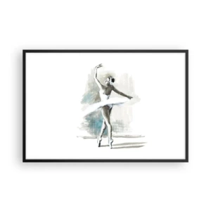 Plagát v čiernom ráme - Zakliata do labute - 91x61 cm