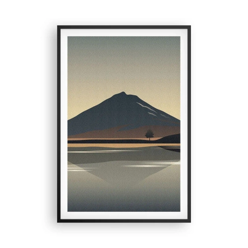 Plagát v čiernom ráme - Zrkadlový odraz - 61x91 cm