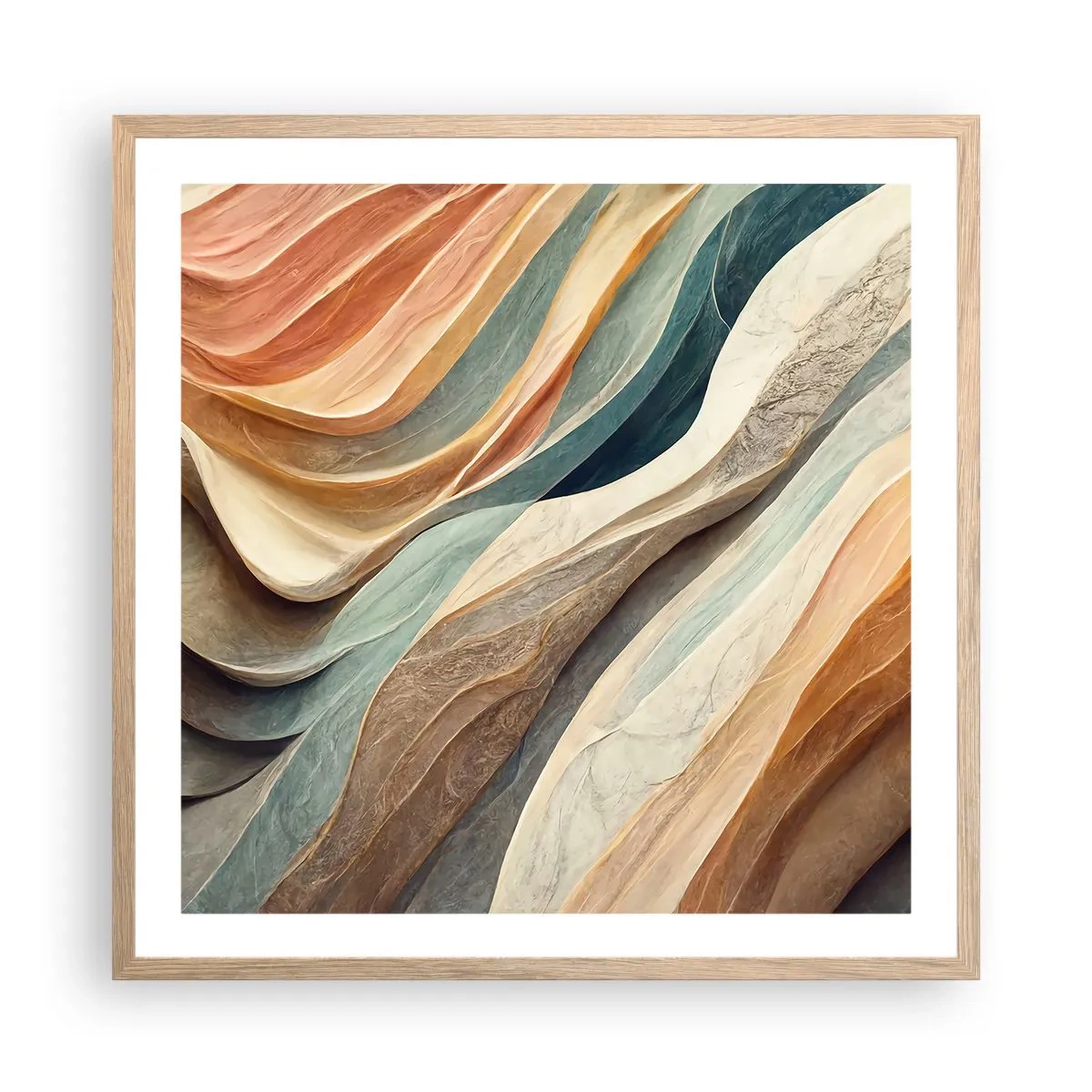 Plagát v ráme zo svetlého duba - Okamih pred zmenou - 60x60 cm