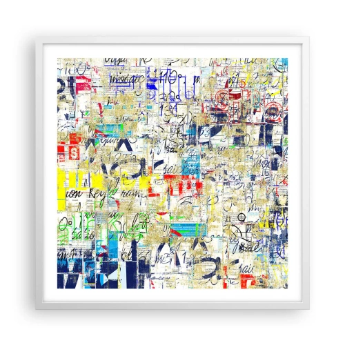 Plagát v bielom ráme - Proste poteší oči - 60x60 cm