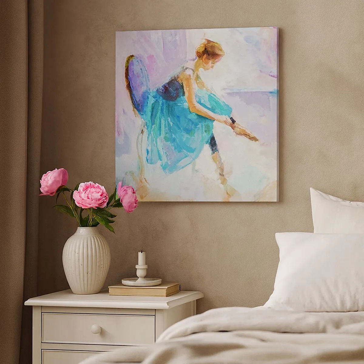 Obraz na plátne - Nevyslovená vďaka, jemné kúzlo - 30x30 cm