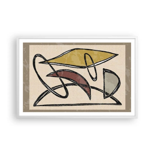 Plagát v bielom ráme - Zvisle a vodorovne - 91x61 cm