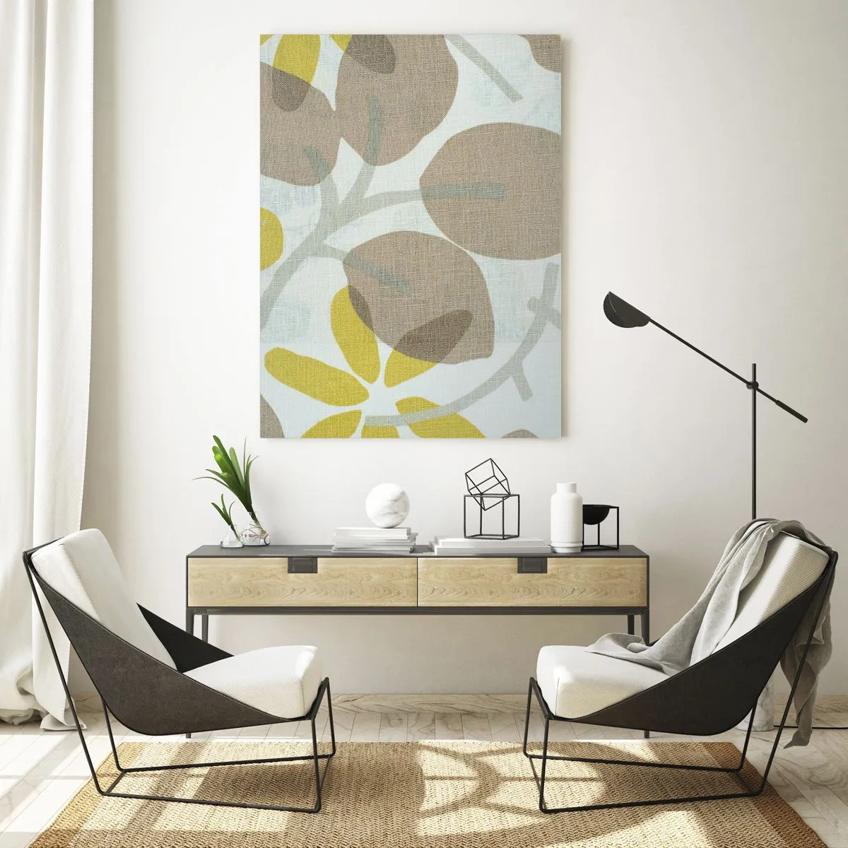 Obraz na skle - Kompozícia v plnom slnku - 50x70 cm