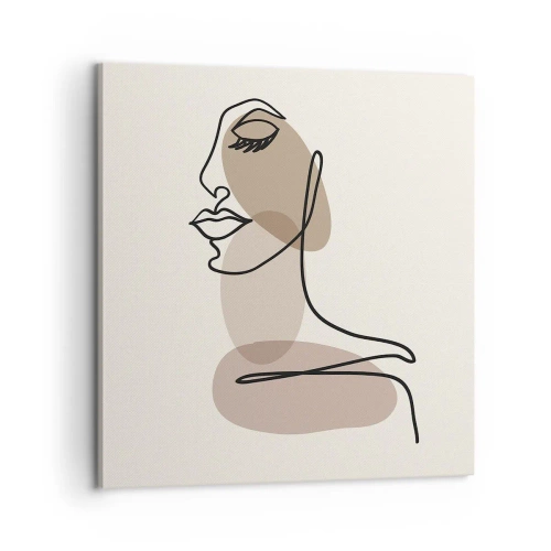 Obraz na plátne - Pri počúvaní samého seba - 60x60 cm