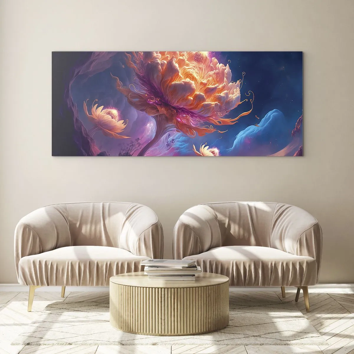 Obraz na skle - Iný svet - 100x40 cm
