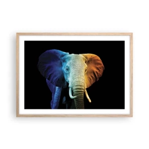 Plagát v ráme zo svetlého duba - Excentrický muž, avšak nie podivín - 70x50 cm