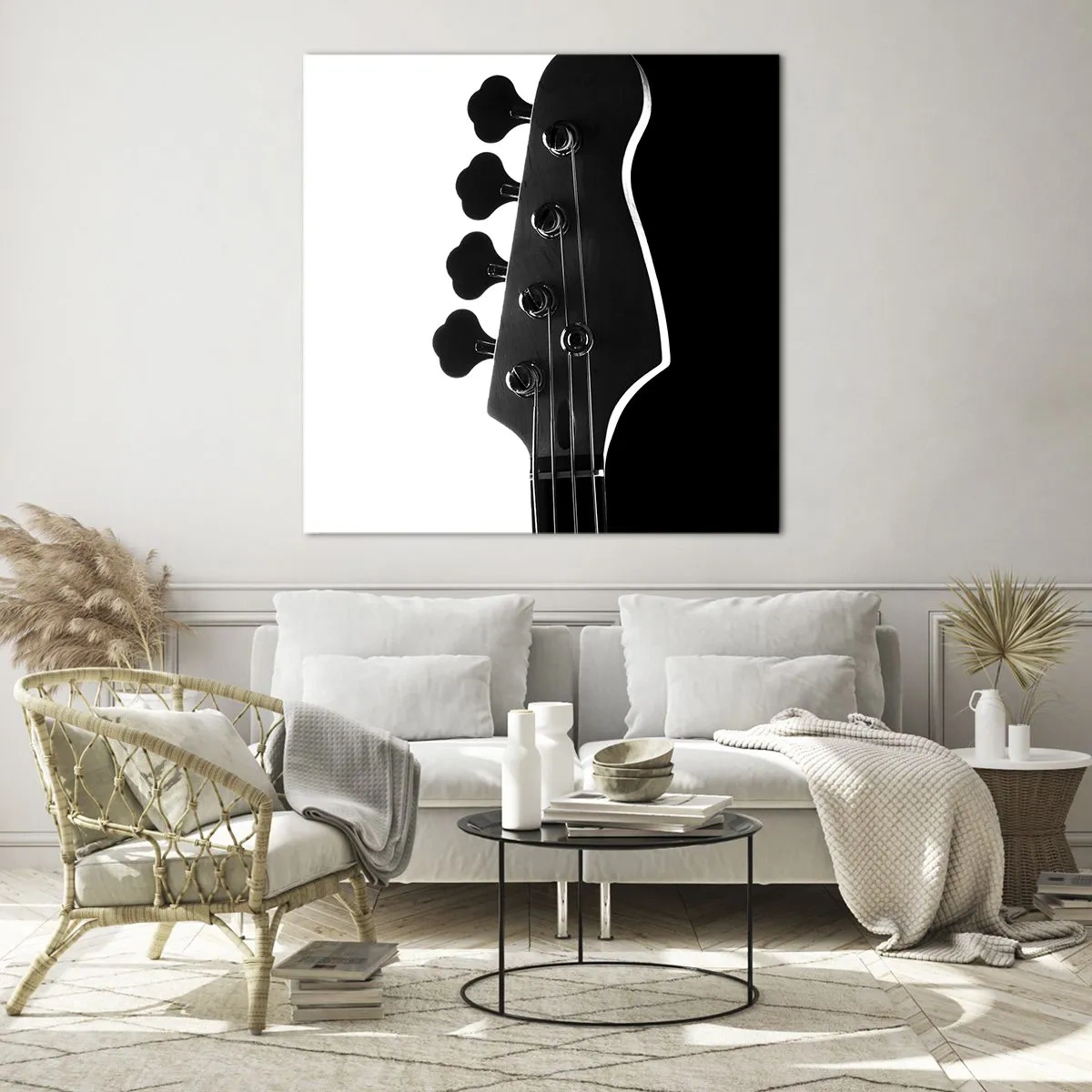 Obraz na skle - Rockové ticho  - 40x40 cm