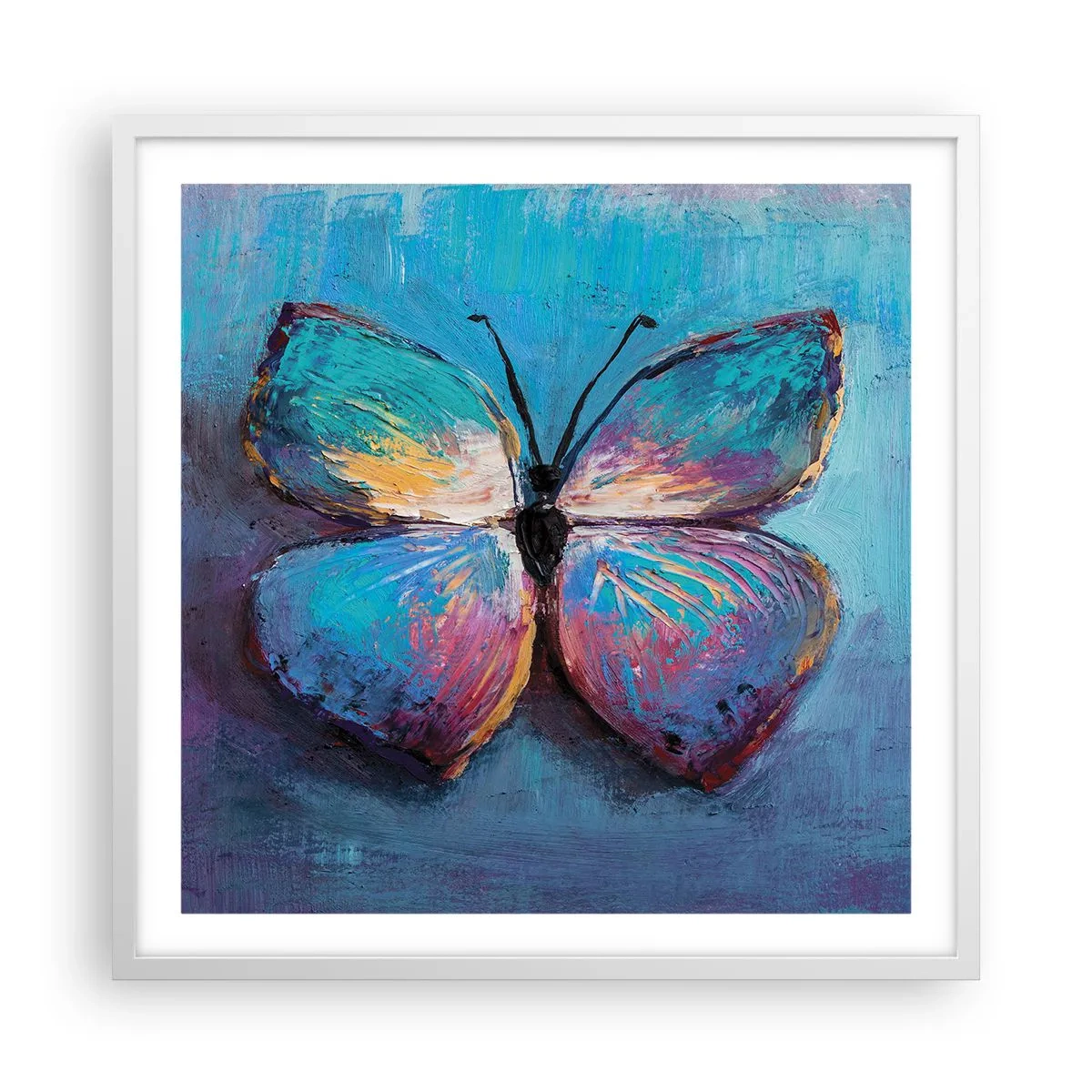 Plagát v bielom ráme - V celej svojej kráse - 60x60 cm