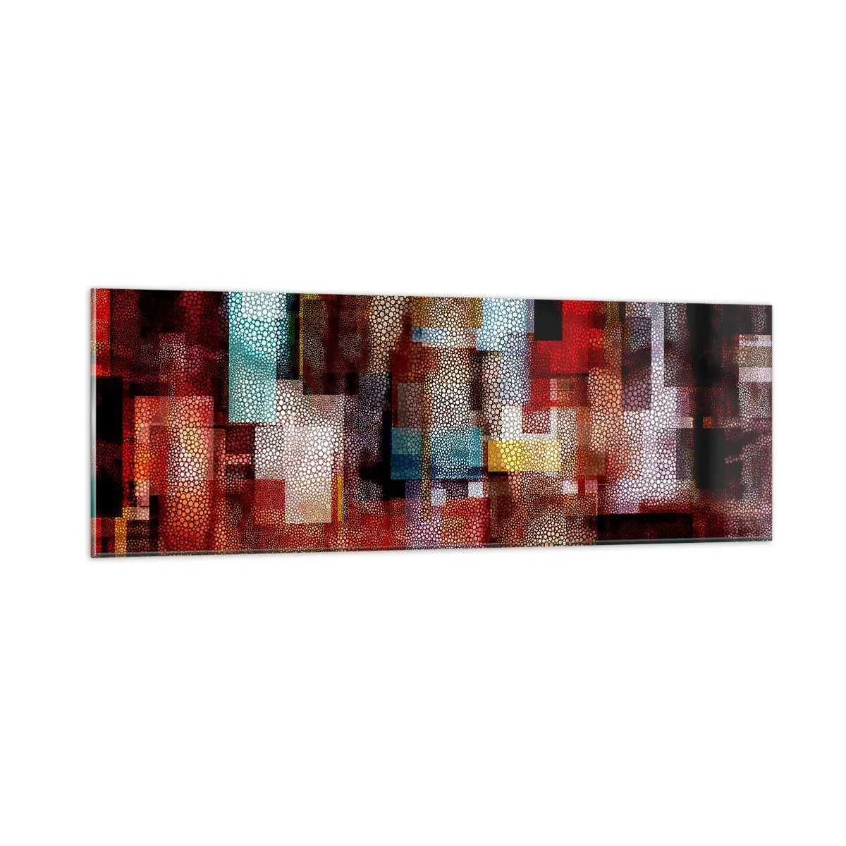 Obraz na skle - Chaos a zmätok - 90x30 cm