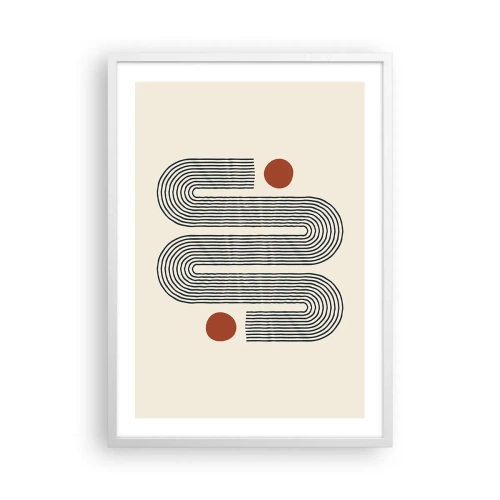 Plagát v bielom ráme - Od začiatku do konca - 50x70 cm