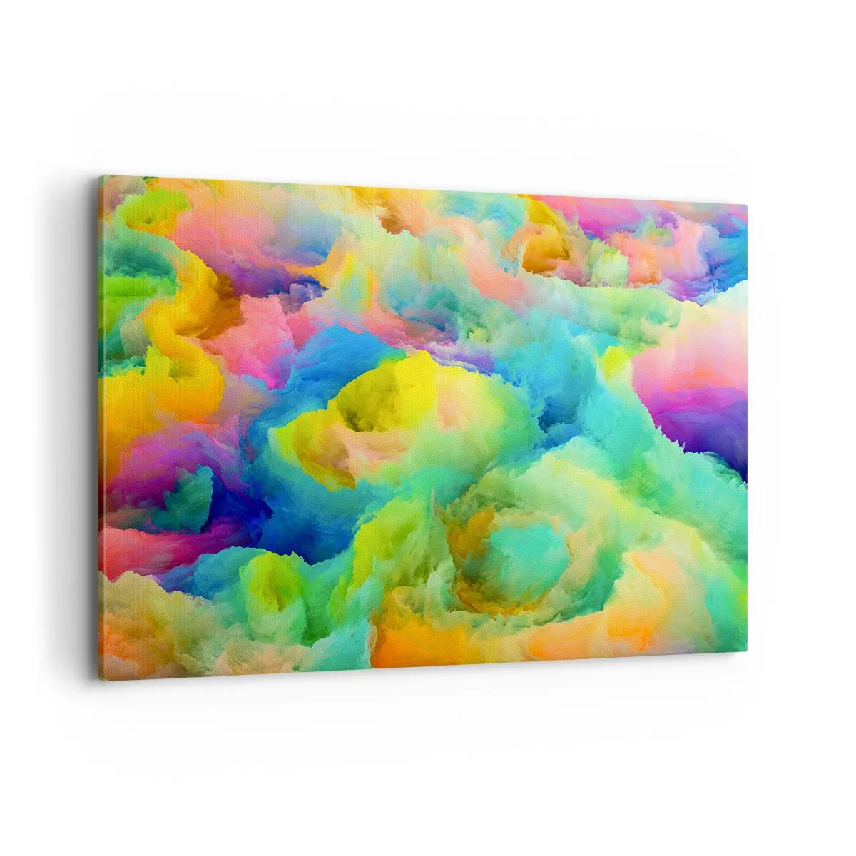 Obraz na plátne - Dúhové páperie - 100x70 cm