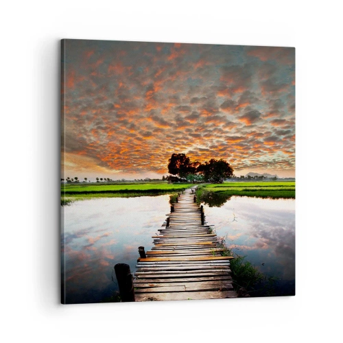 Obraz na plátne - Roztiahnite ruky - dýchajte  - 60x60 cm