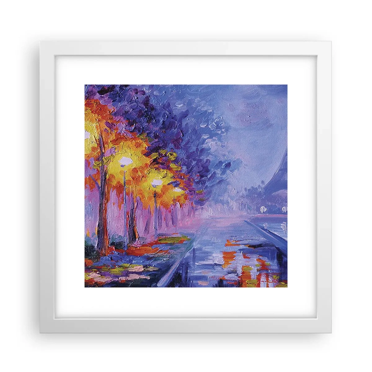 Plagát v bielom ráme - Prechádzka snov - 30x30 cm