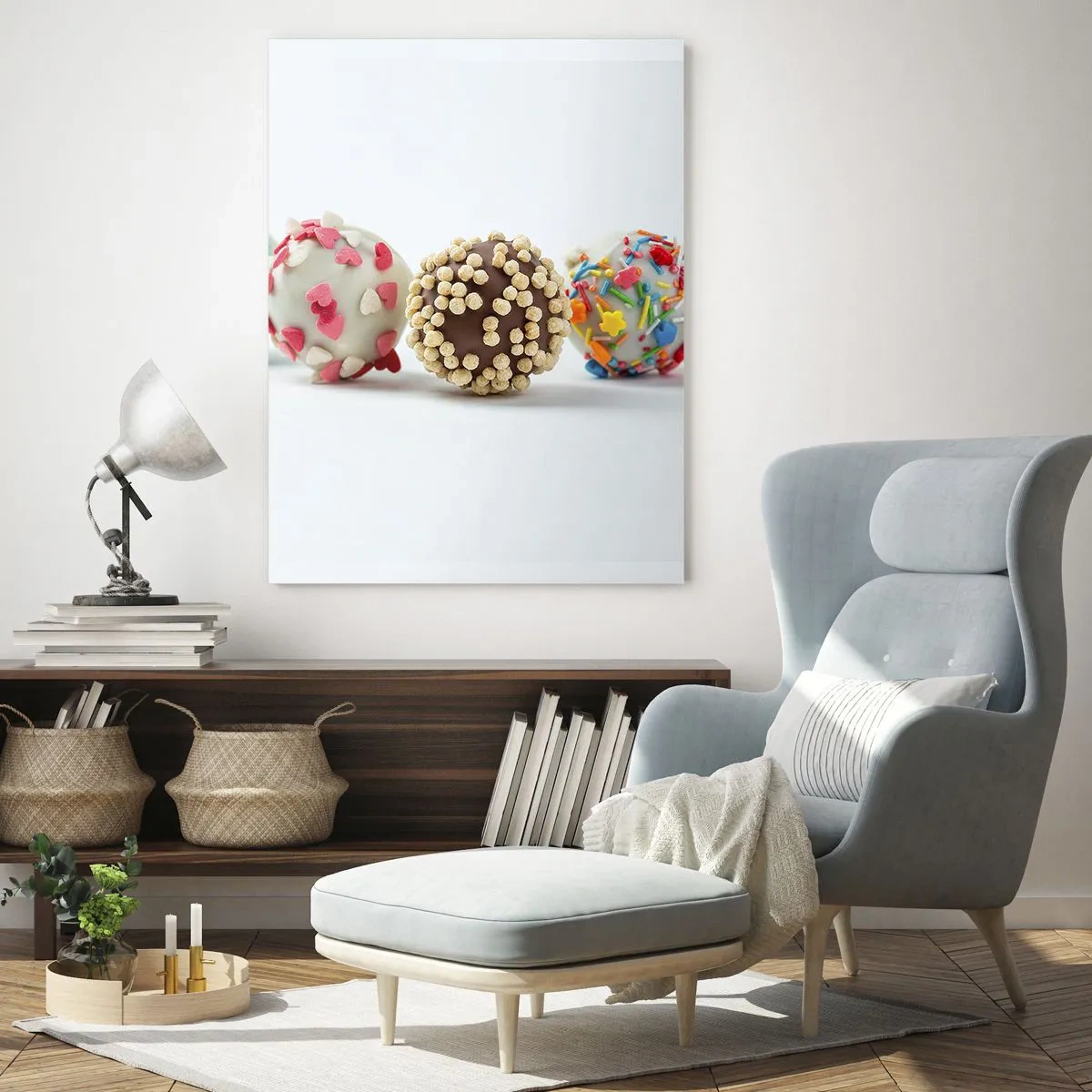 Obraz na skle - Život môže byť sladký - 50x70 cm