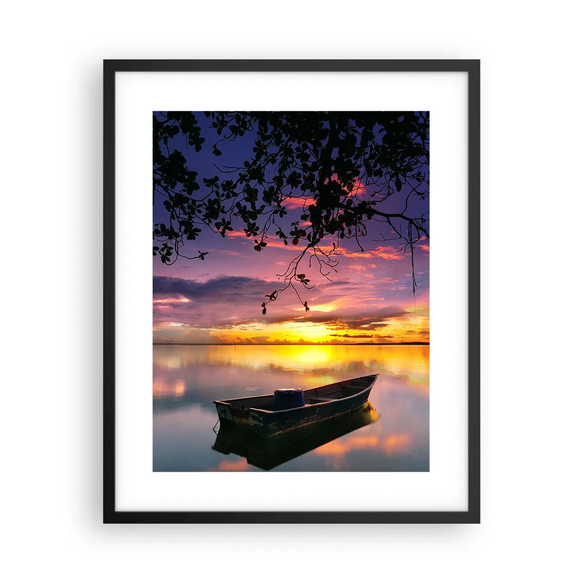 Plagát v čiernom ráme - „Zdá sa, že visíš uprostred neba…“ - 40x50 cm