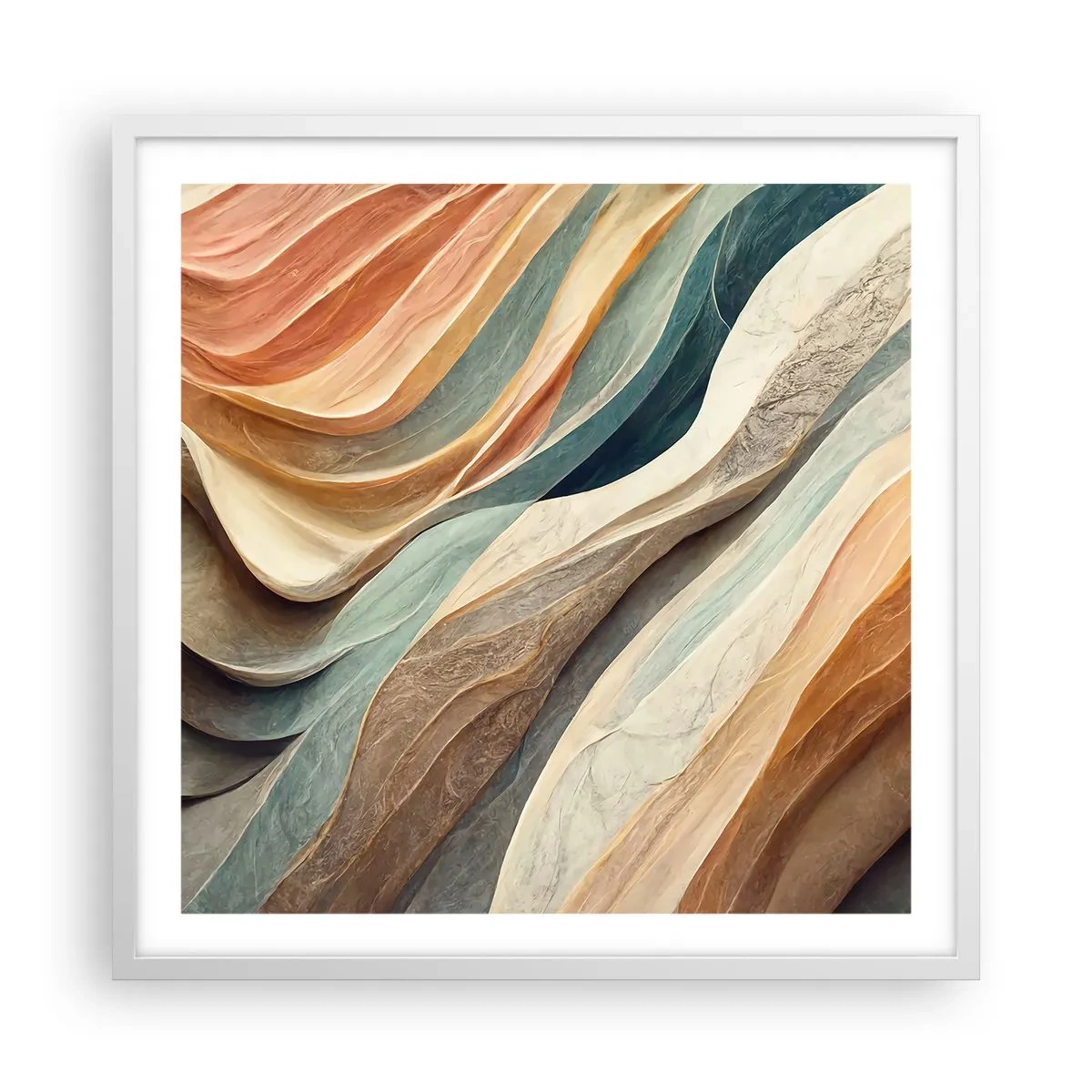 Plagát v bielom ráme - Okamih pred zmenou - 60x60 cm