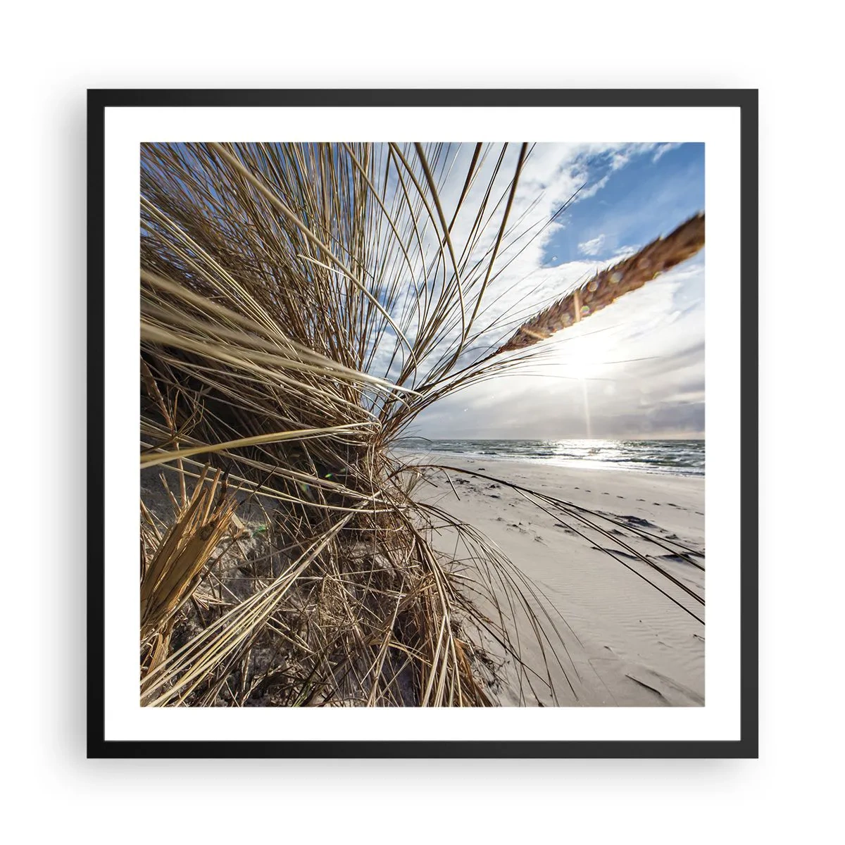 Plagát v čiernom ráme - Stretnutie živlov - 60x60 cm