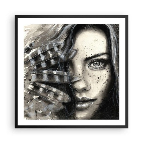 Plagát v čiernom ráme - Divoká krása - 60x60 cm